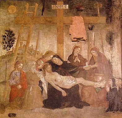 Sant'Ambrogio della Massima: The Deposition, photograph from 'Roma Sacra', vol. 15